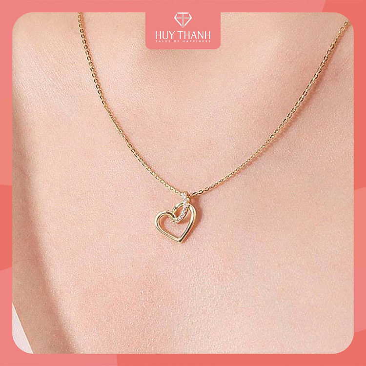 Dây Chuyền Vàng Tây 10k DCMAMD546 Huy Thanh Jewelry