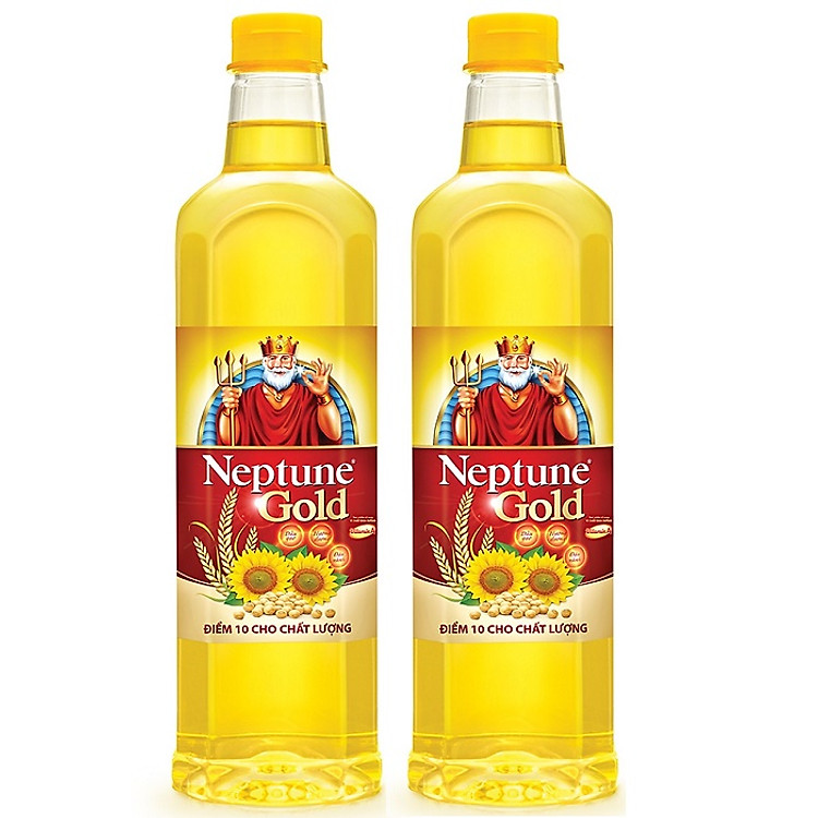 Combo 2 chai dầu Ăn Neptune Gold (1L / Chai)