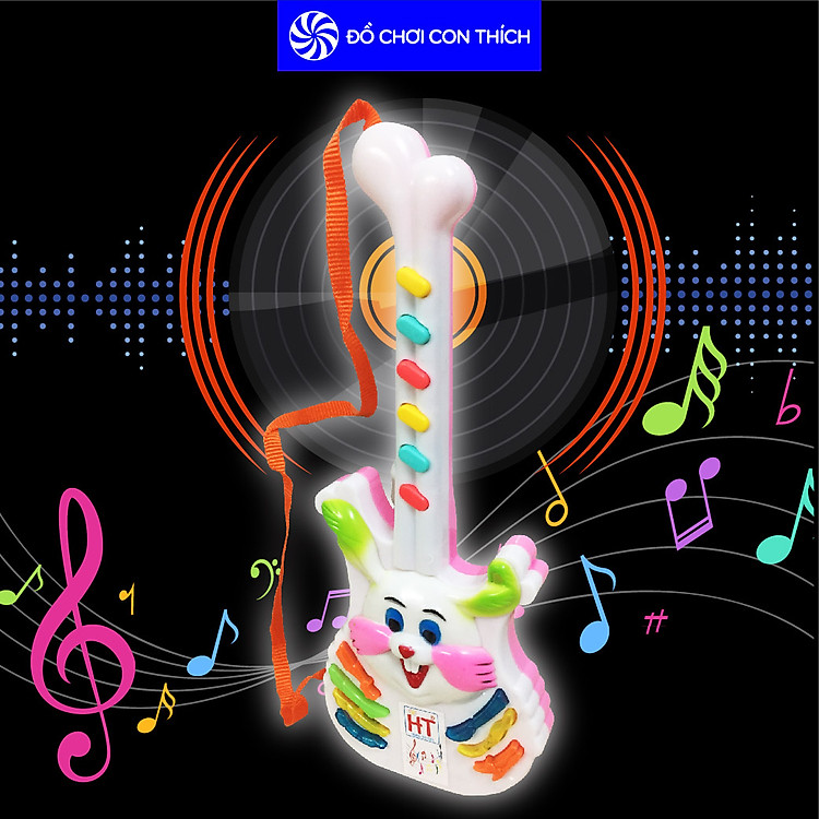 Mua tại Lazada: Đàn Guitar thỏ vui nhộn (Pin AA) Chính hãng Tiết kiệm
