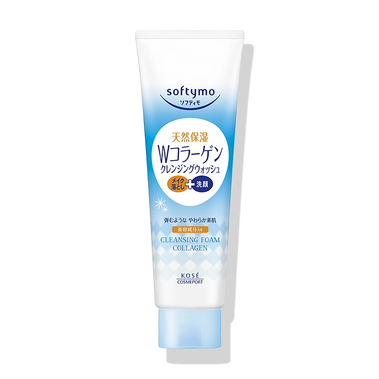 Sữa rửa mặt & tẩy trang tạo bọt dưỡng ẩm bổ sung collagen SOFTYMO (190 g/tuýp)