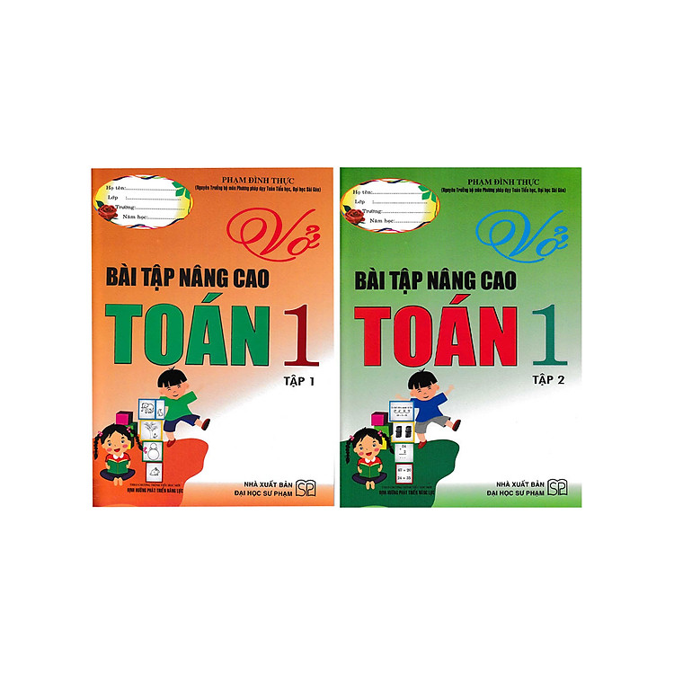 Combo Vở Bài Tập Toán Nâng Cao Toán 1 - Tập 1+2 (Theo Chương Trình Tiểu Học Mới Định Hướng Phát Triển Năng Lực) _HA