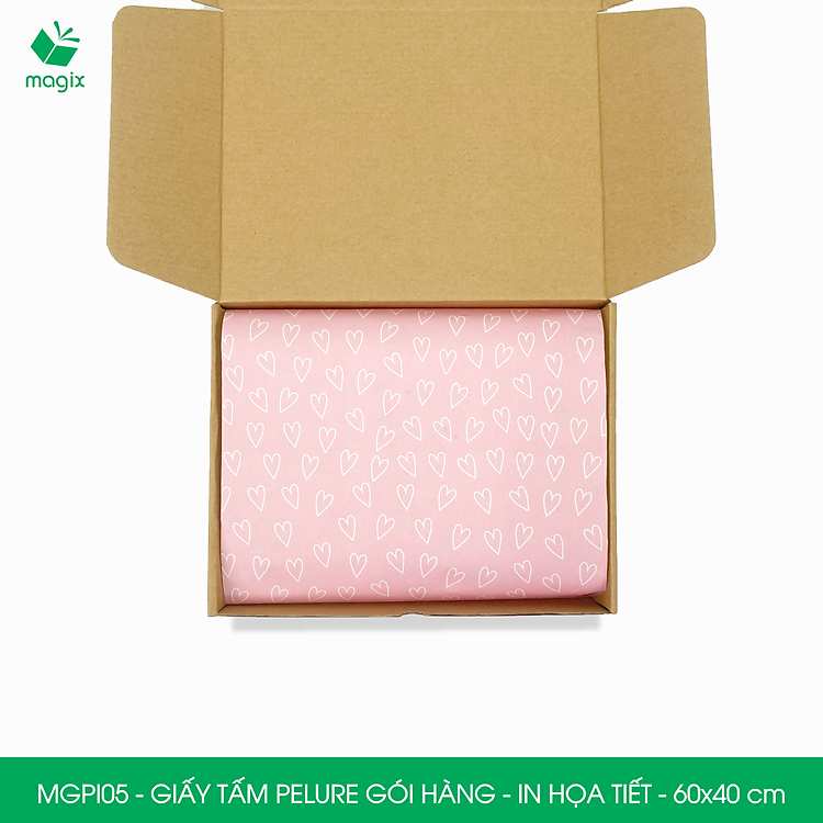 Giấy Pelure gói hàng in họa tiết (50 tấm, 60x40 cm) - Ảnh 4
