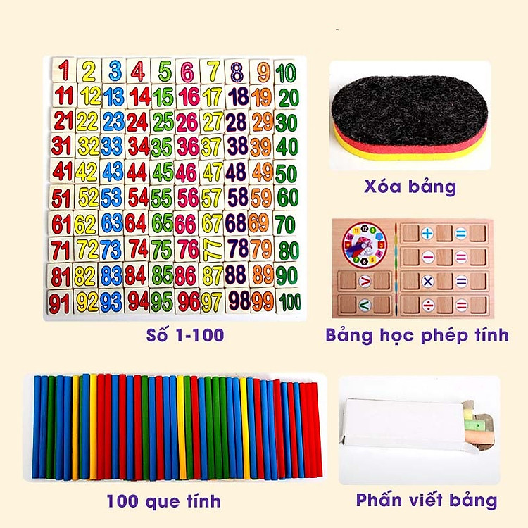Mua Hộp Toán Học 100 Que Tính cho Bé Chính hãng Giá tốt - Hình ảnh 3
