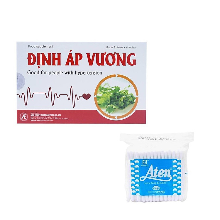 Thực phẩm bảo vệ sức khỏe Định áp vương-Tặng kèm bông ngoáy tai cao cấp