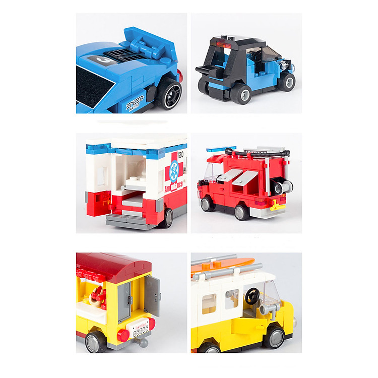 Mua Bộ Đồ Chơi Lắp Ghép Ô Tô Mini Chính hãng Ưu đãi - Hình ảnh 3