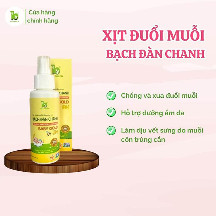Chai xịt đuổi muỗi Bảo Nhiên 100ml Chính hãng Giá tốt - Hình ảnh 3