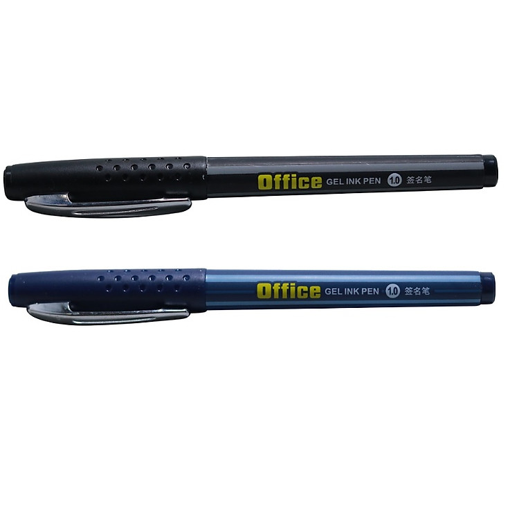 Vĩ 2 cây viết gel PC1048 (ngòi 1.0mm xanh đen)