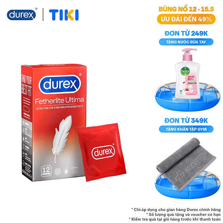 Bao cao su Durex Fetherlite Ultima Hộp 12 Bao