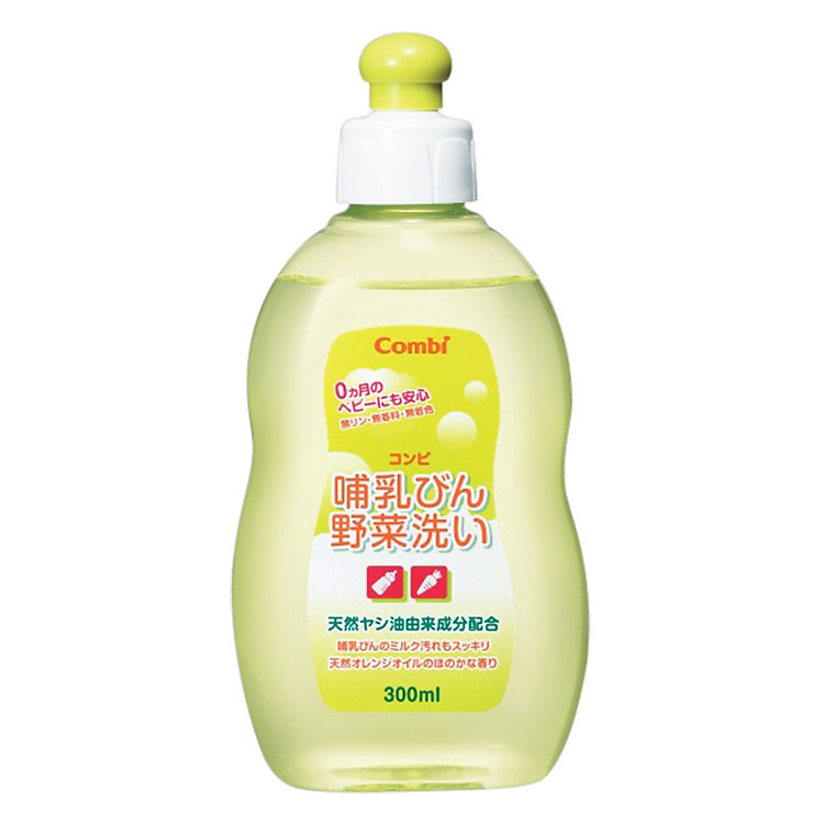 Chai Dung Dịch Rửa Bình Sữa Và Rau Quả Từ Dầu Cọ Combi (300ml)