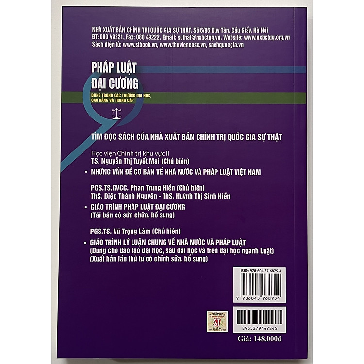 Pháp Luật Đại Cương Dùng Trong Các Trường Đại Học, Cao Đẳng Và Trung Cấp - Ảnh 2