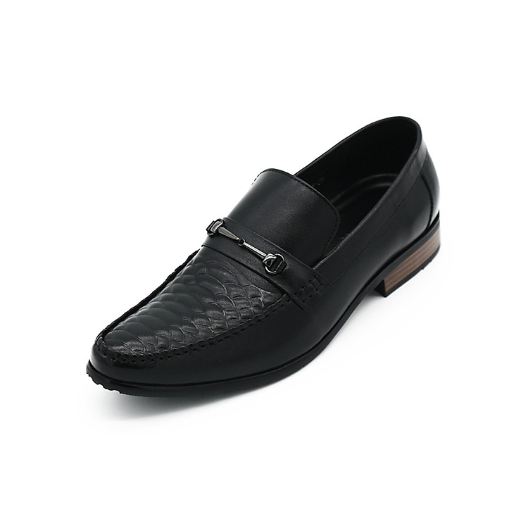 Giày Tây Nam Thủ Công Da Bò Thật K&T Black - GKT1198-01