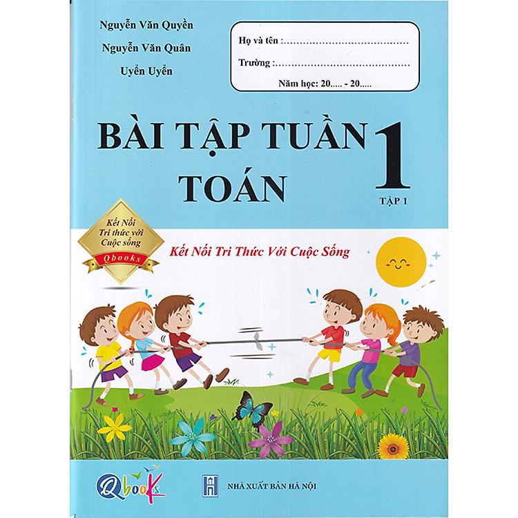 Sách - Bài tập tuần Toán 1 tập 1 (Kết nối tri thức với cuộc sống)