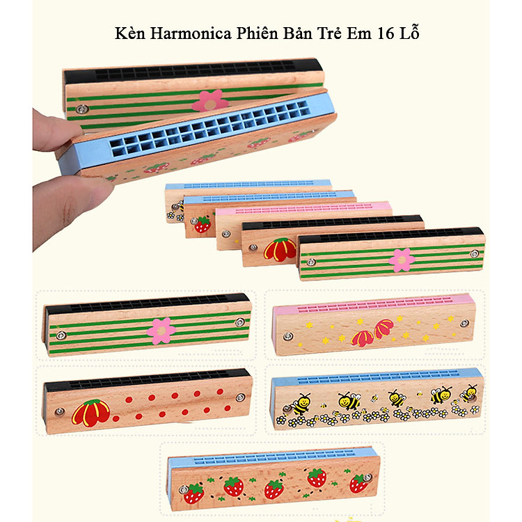 Mua Kèn Harmonica Gỗ Trẻ Em 16 Lỗ Chính hãng Giá rẻ - Hình ảnh 2