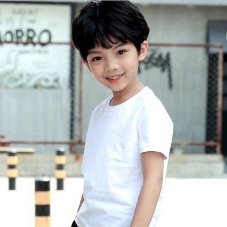 Áo Thun Cotton Kiểu Dáng Basic Cho Bé Trai/Gái 8-18kg (Giao màu ngẫu nhiên)