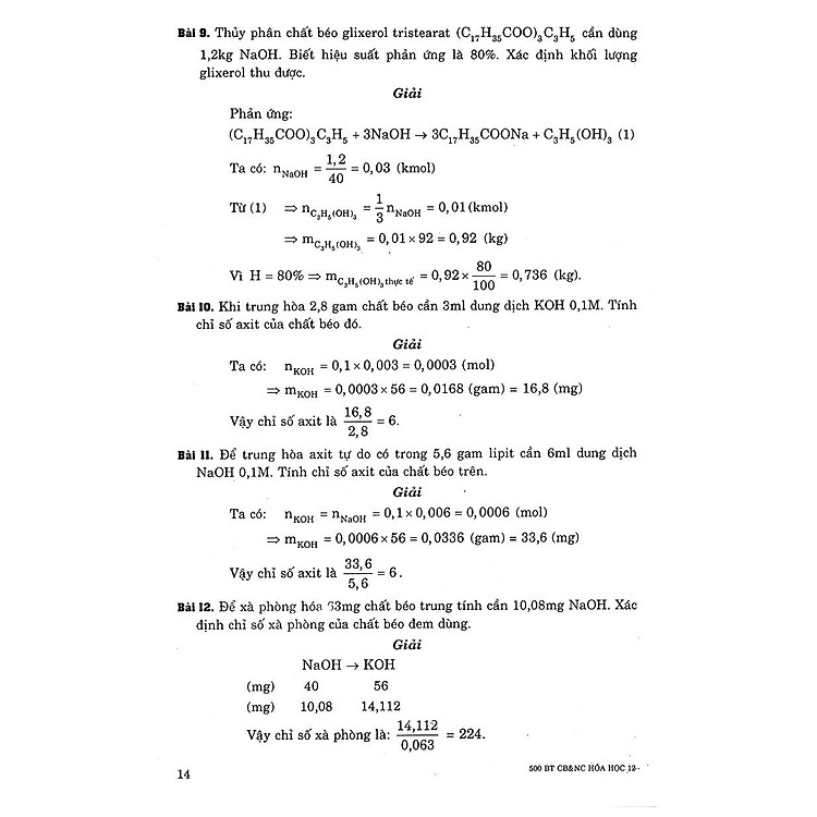 500 Bài Tập Cơ Bản Và Nâng Cao Hoá Học 12 - Ảnh 7