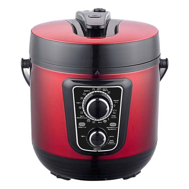 Nồi Áp Suất Điện Đa Năng Sunhouse SHD1669 (6L) - Đỏ - Hàng chính hãng