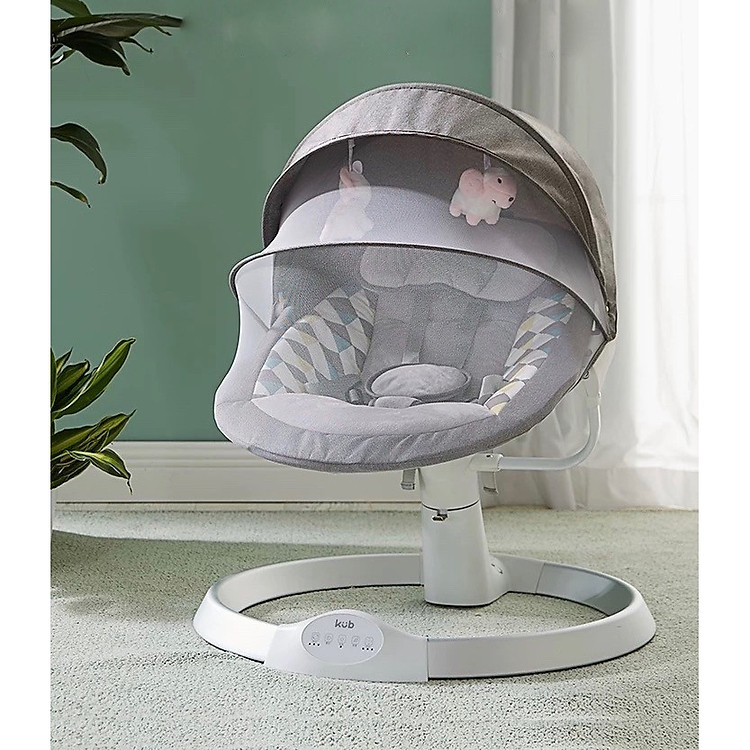 Nôi Rung Tự Động Brandy - 5 Tốc Độ, Điều Khiển Từ Xa, Hẹn Giờ, Phát Nhạc Qua Bluetooth, Kèm Màn Chống Muỗi Và Thú Bông