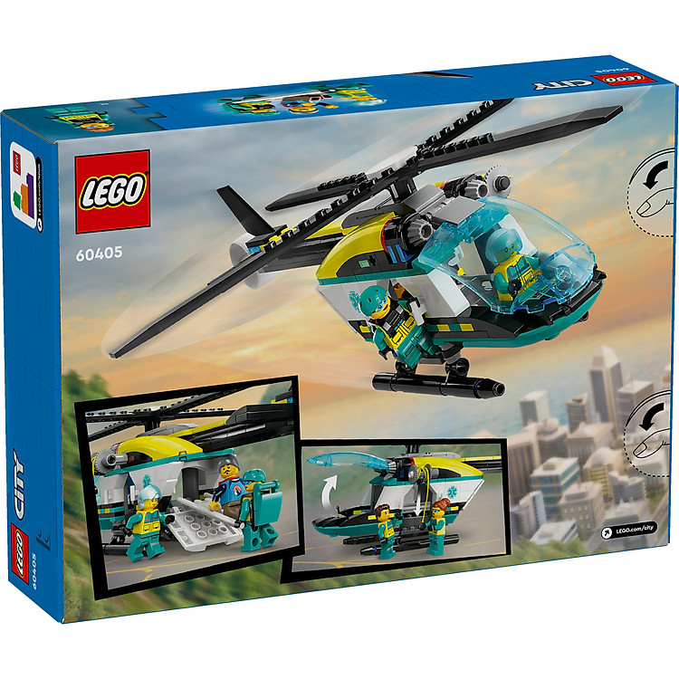 Mua LEGO CITY 60405 Trực thăng cấp cứu Chính hãng Ưu đãi - Hình ảnh 2