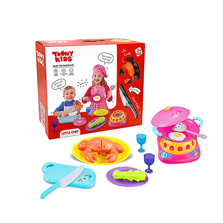 Bộ Nấu Ăn TOONYKIDS Cho Bé Chính hãng Giá rẻ - Hình ảnh 3