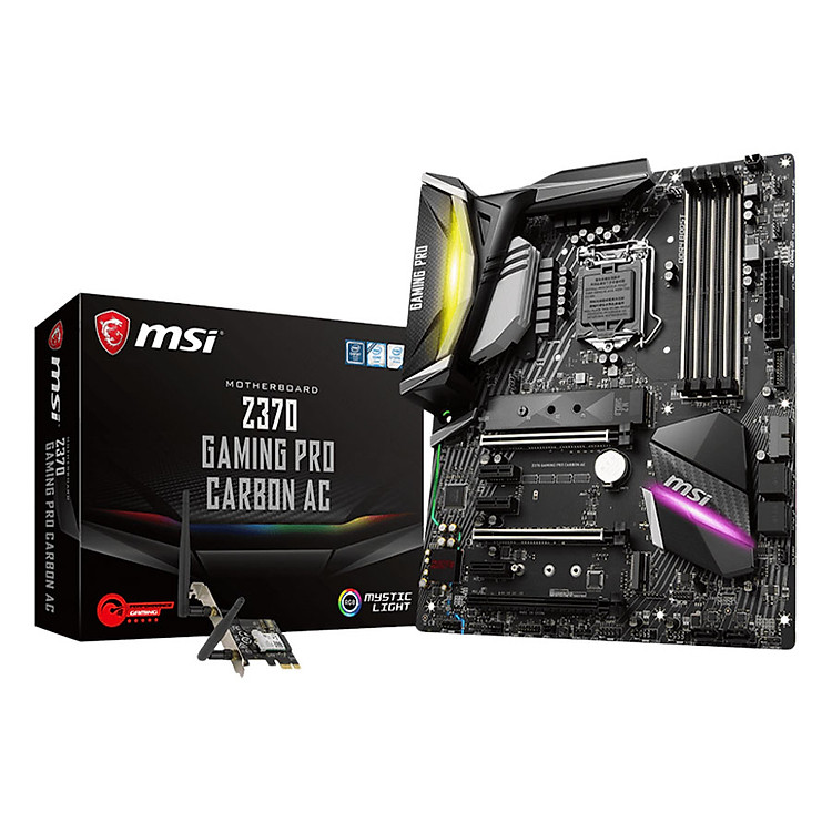 Bo Mạch Chủ Mainboard MSI Z370 GAMING PRO CARBON AC Socket 1151 RGB - Hàng Chính Hãng