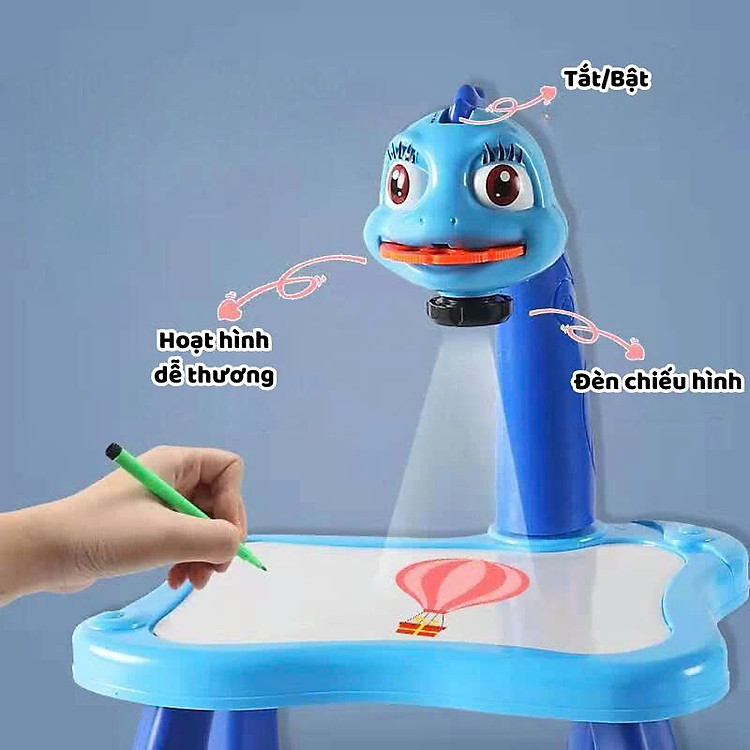 Bàn Vẽ Chiếu Bóng Thông Minh Cho Bé - Hồng - Ảnh 3