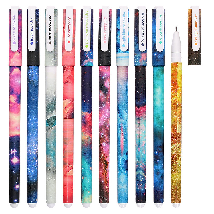 Bộ Bút Mực Nước Gel (10 chiếc) - Ảnh 3