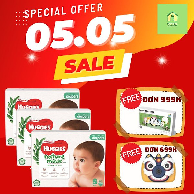 Mua Combo 3 gói tã Huggies size S Chính hãng Giá rẻ - Hình ảnh 2