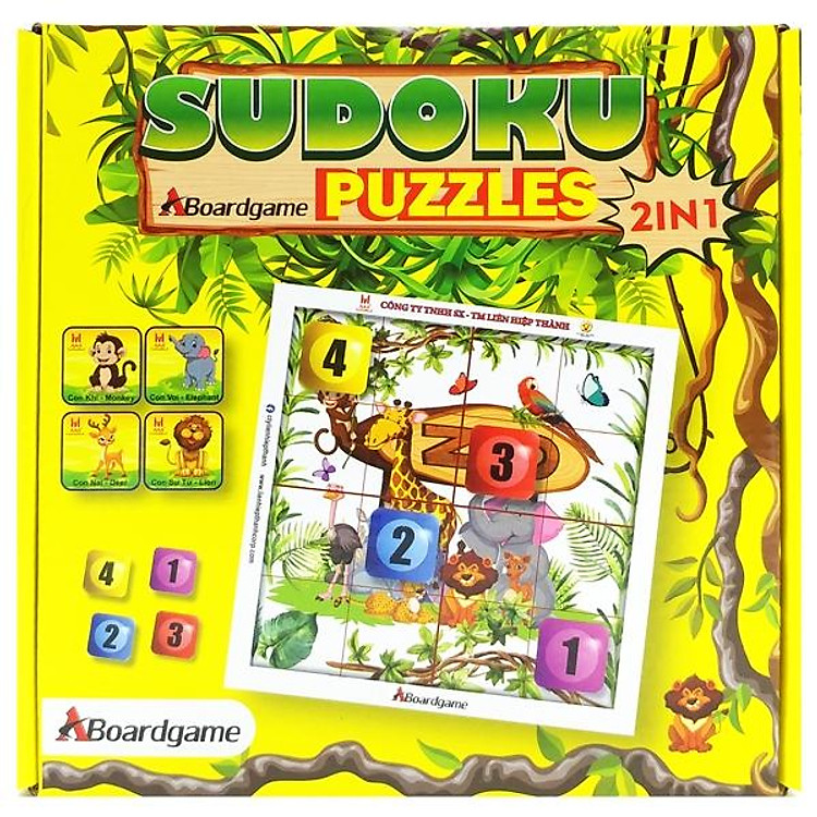 Mua tại Tiki: Trò Chơi Sudoku 2 Trong 1 - Động Vật Chính hãng Ưu đãi