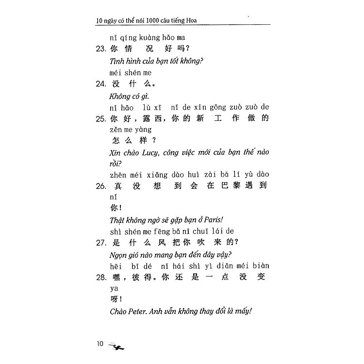 10 Ngày Có Thể Nói 1000 Câu Tiếng Hoa Giao Tiếp Xã Hội - Ảnh 8