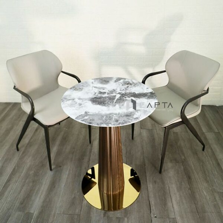 Bộ bàn tiếp khách 2 ghế chân sắt dành cho văn phòng SL TE1554-06E / ECO 37A-P Nội thất Capta