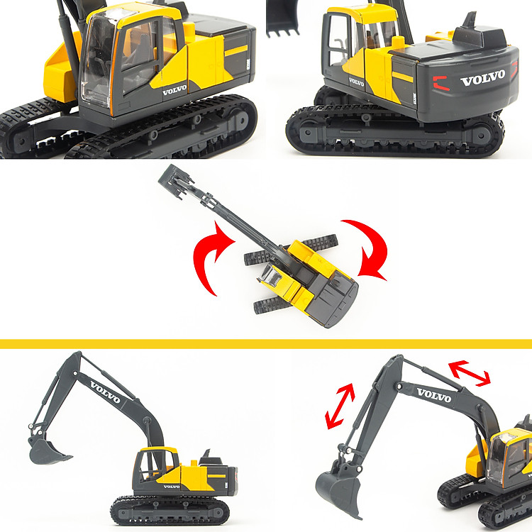 Mô hình xe Volvo EC220E 1:50 Bburago Chính hãng Giá tốt - Hình ảnh 5
