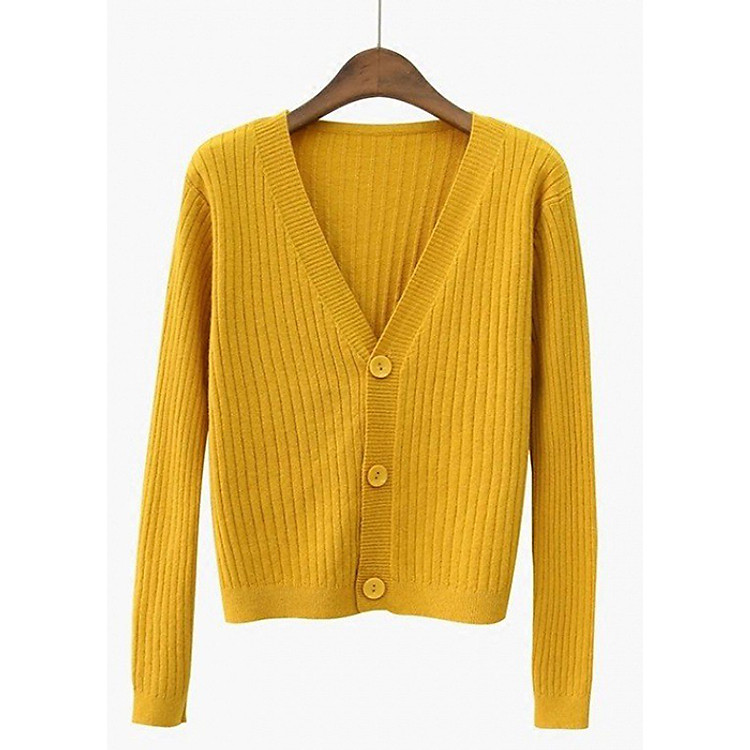 Áo khoác len cardigan 3 khuy chất đẹp