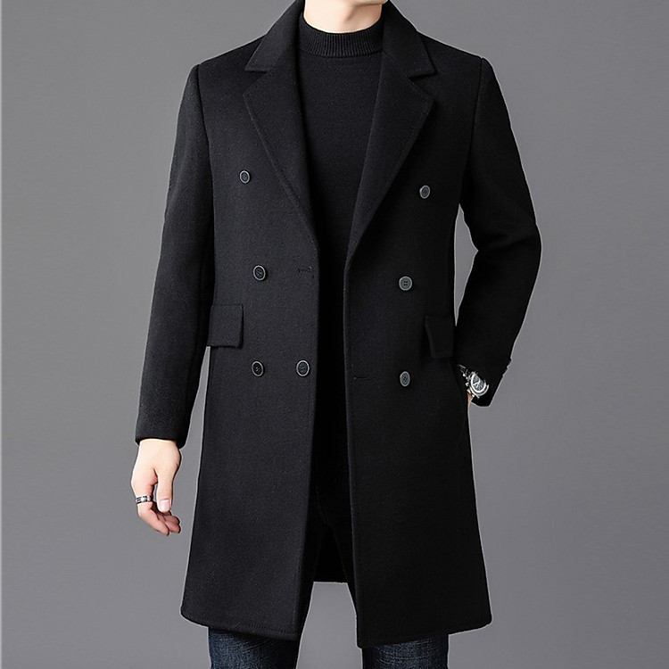 Áo măng tô dạ nam cao cấp lịch lãm hàng hiệu NAD125