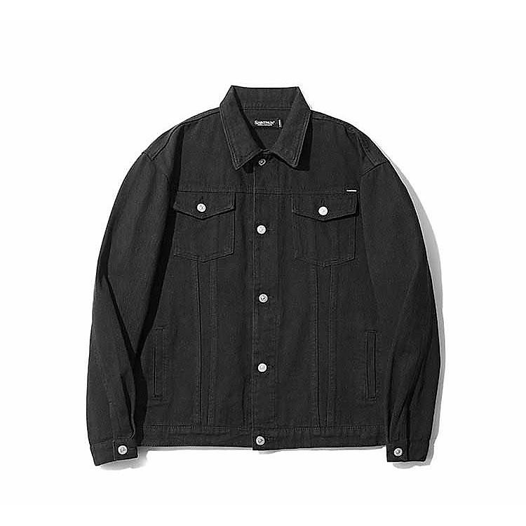 Áo jean trơn thời trang unisex, khoác jeans dệt phù hợp với mọi lứa tuổi