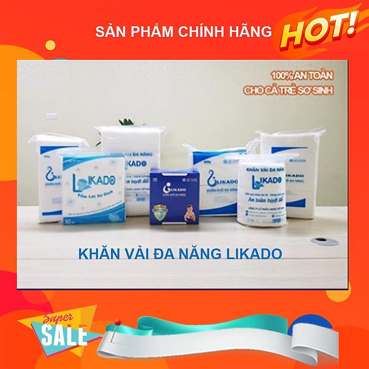 Mua Khăn vải đa năng LIKADO 300g (4 bịch) Tiết kiệm - Hình ảnh 4
