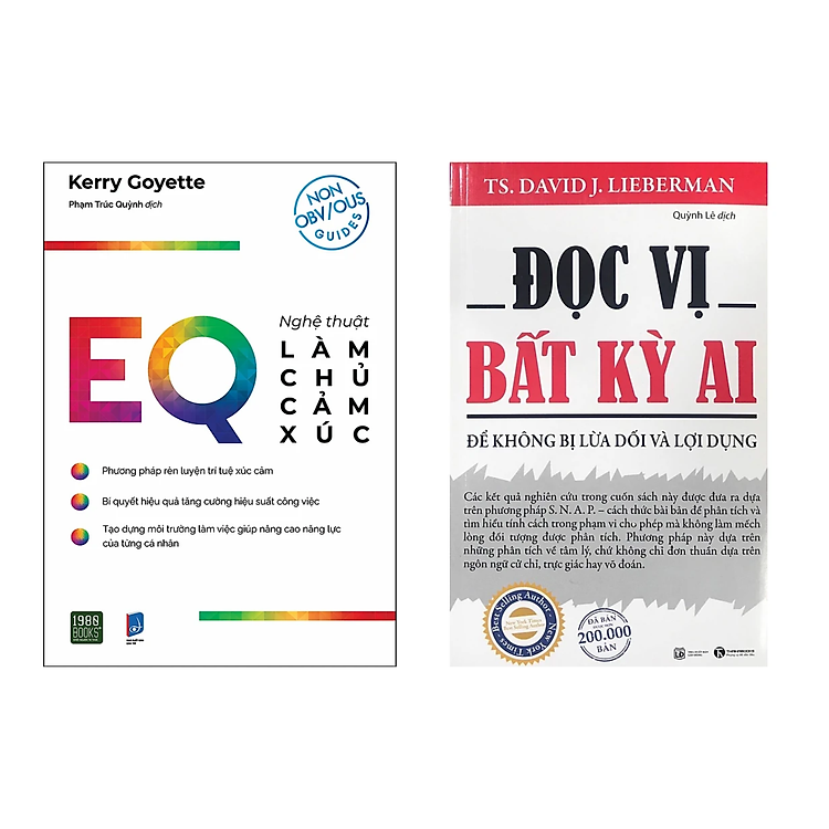 Combo 2 Cuốn Sách Tâm Lý: EQ - Nghệ Thuật Làm Chủ Cảm Xúc + Đọc Vị Bất Kỳ Ai (Tái Bản 2019)
