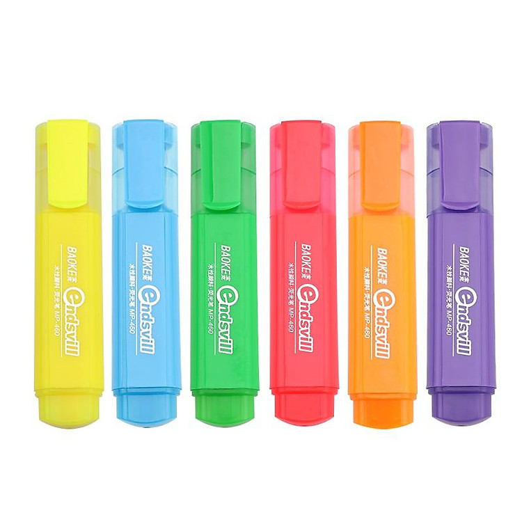 Hộp Bút Highlighter/Marker BAOKE MP460 (6 màu)