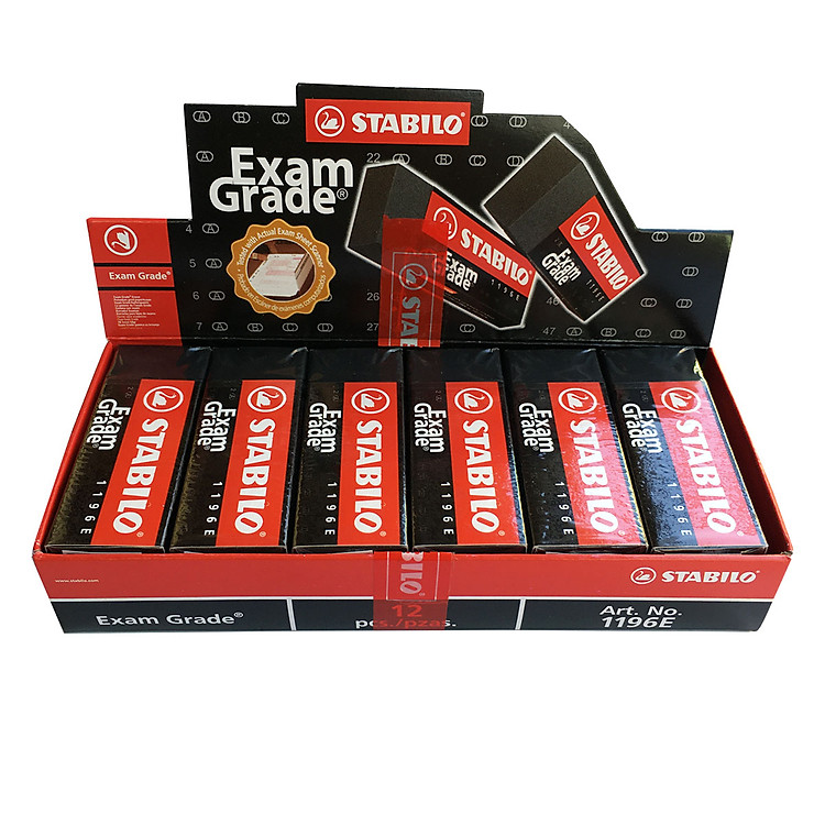 Hộp gôm STABILO Exam Grade (12 viên)