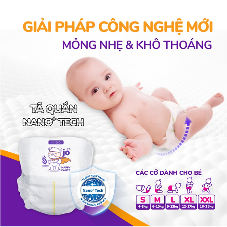 Tã quần JO Economy M72/L66/XL60/XXL54 Ưu đãi - Hình ảnh 2