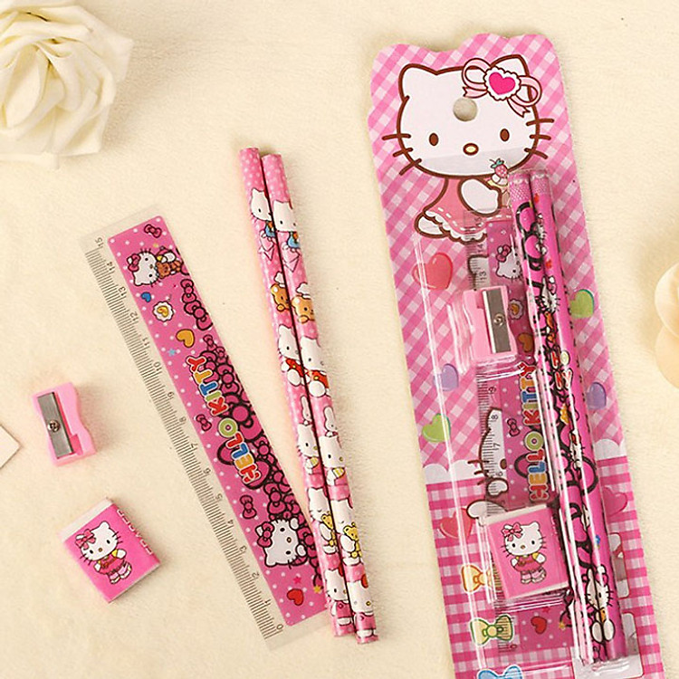 Bộ combo 4 món dụng cụ học tập cho học sinh lớp 1 đến lớp 2 cao cấp