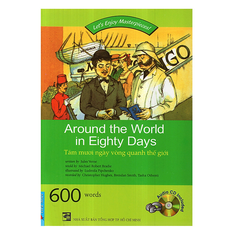 Sách Happy Reader - Tám Mươi Ngày Vòng Quanh Thế Giới (Kèm CD) - Tái Bản