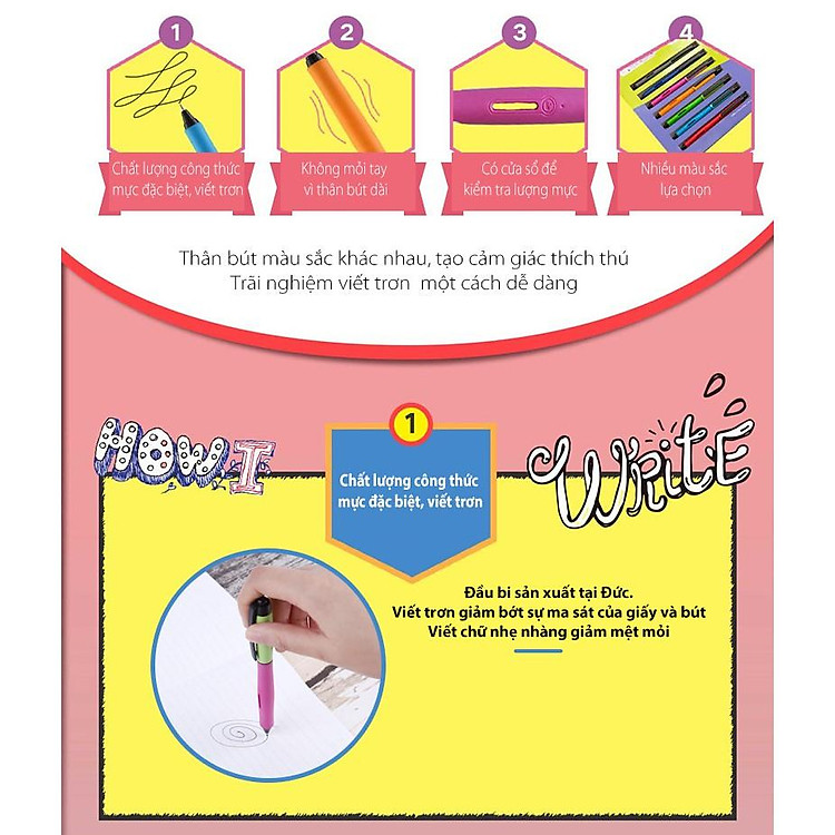 Bút bi gel STABILO Palette 268 F 0.7mm (Hộp 10 chiếc) - Ảnh 3