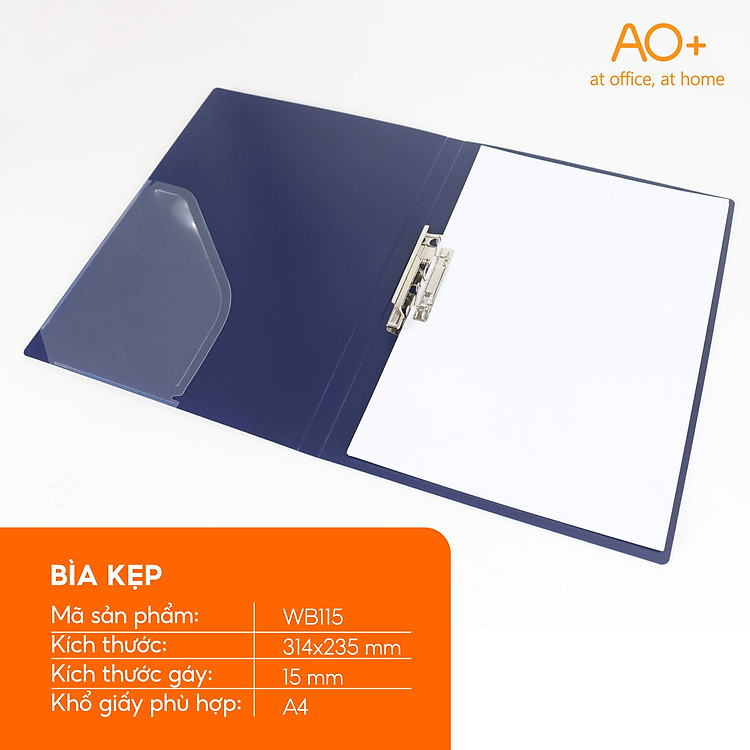 Bìa Kẹp File Tài Liệu Switch OFF AO+ (A4, gáy 15mm, đen) - Ảnh 3