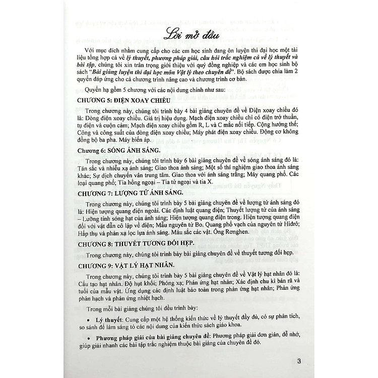 Bài Giảng Theo Chuyên Đề Vật Lí - Quyển Hạ - Ôn Thi THPT Quốc Gia - Ảnh 2