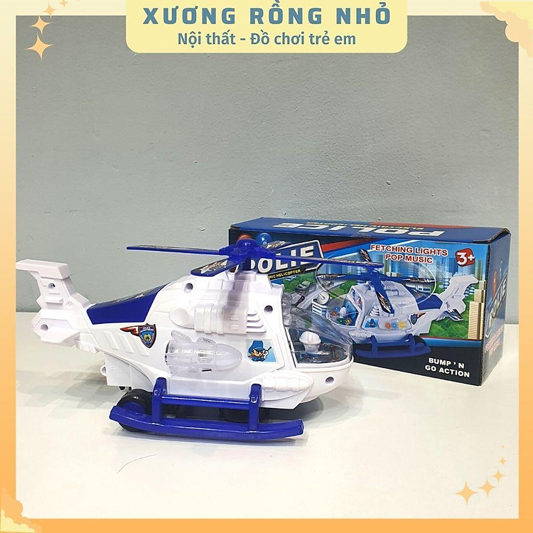 Đồ chơi máy bay trực thăng có âm thanh Chính hãng Giá tốt - Hình ảnh 3