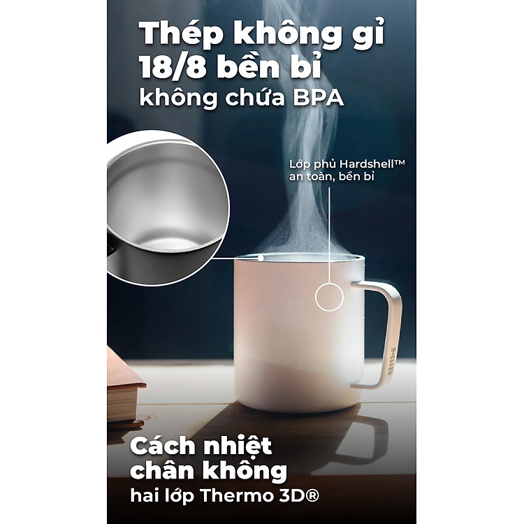 Cốc Giữ Nhiệt Camp Cup MiiR - Màu Xám (354ml) - Ảnh 5