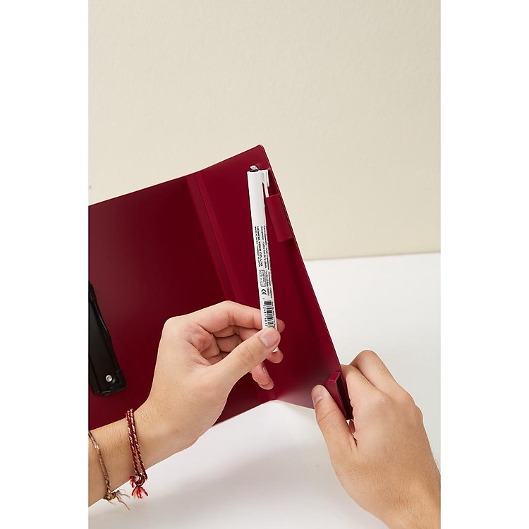 Bìa Kẹp Trình Ký Smart A4 Gập Thành A5 - Xanh Nhạt - Ảnh 2