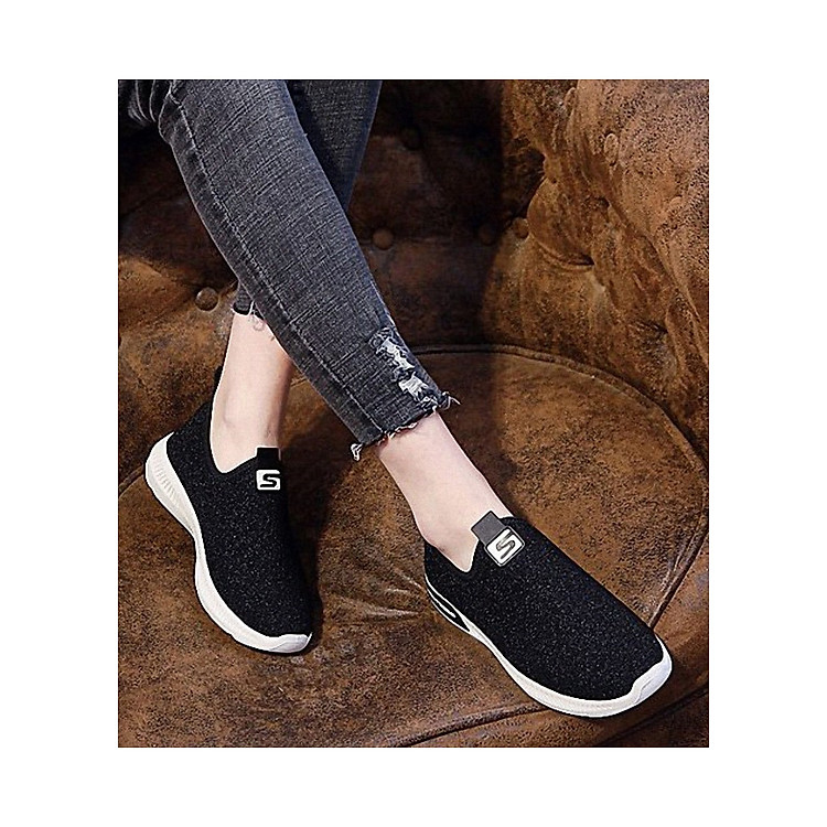 Giày lười nữ co dãn êm chân - GL058