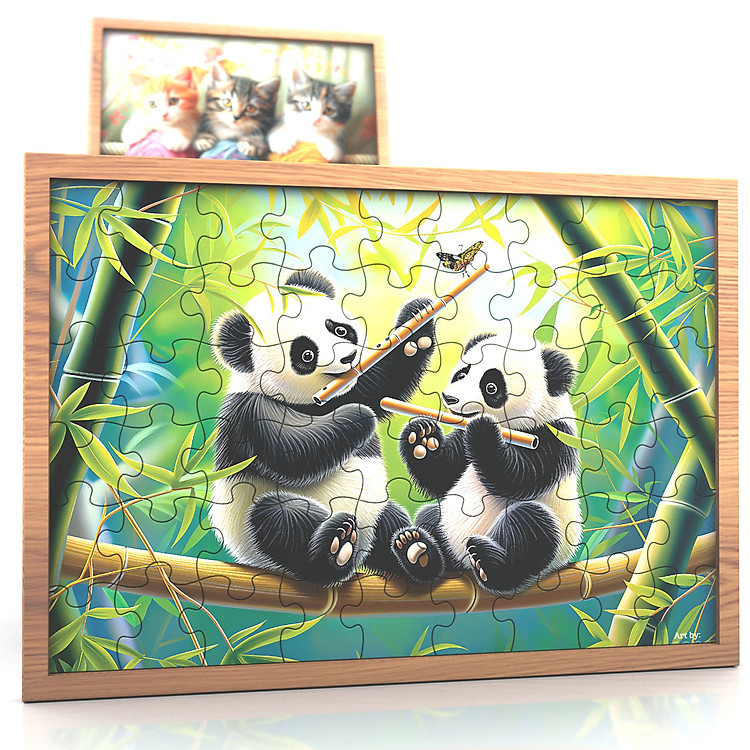 Tranh xếp hình Tia Sáng Panda 108 mảnh Chính hãng Giá tốt - Hình ảnh 3