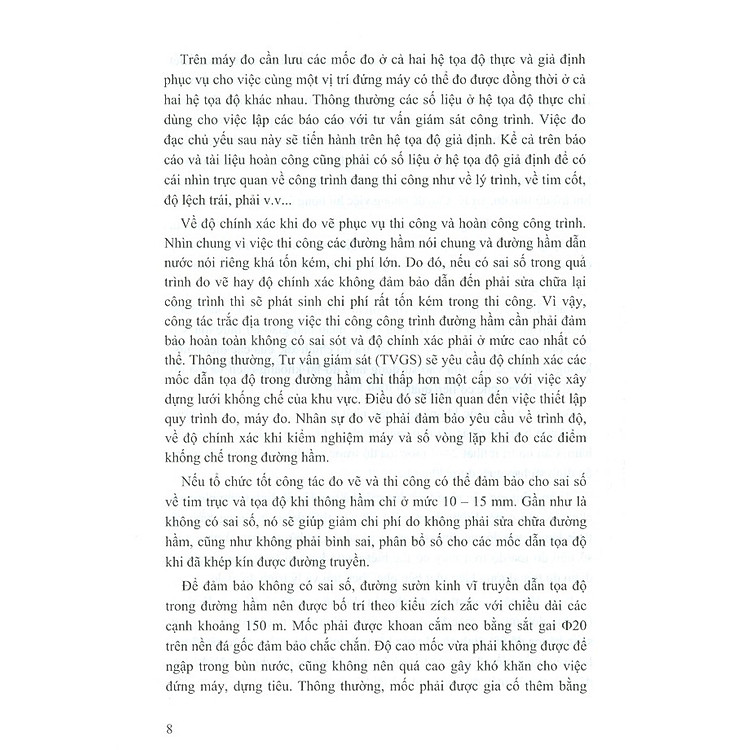 Sổ Tay Công Tác Trắc Địa Trong Thi Công Đường Hầm Và Công Trình Thủy Điện - Ảnh 6